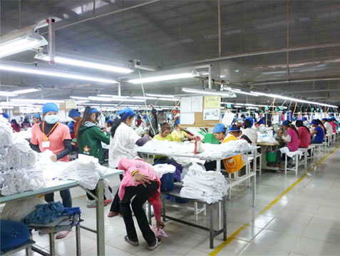 成都圣浪服饰有限公司,B车间