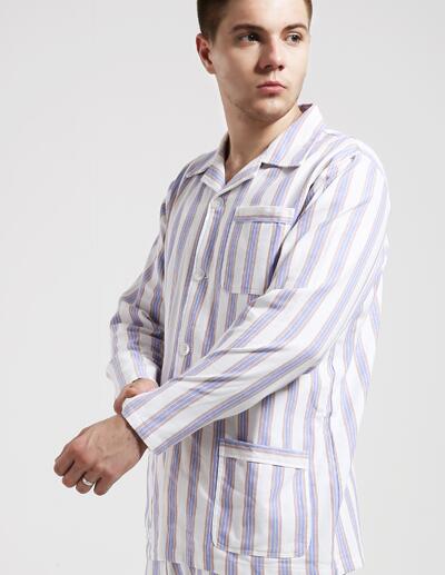 暗紫色条纹病员服