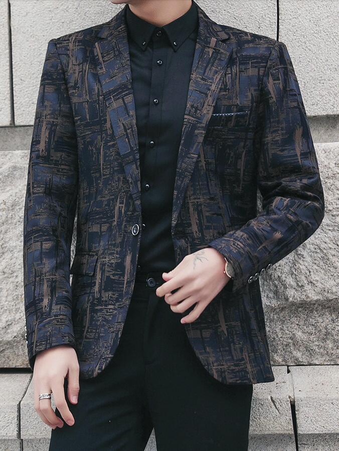 青年韩版修身休闲小西服外套