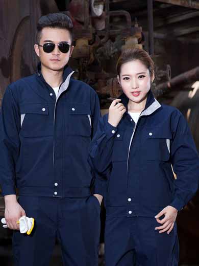 长袖工作服套装劳保服汽修服车间厂服纯棉电焊工装